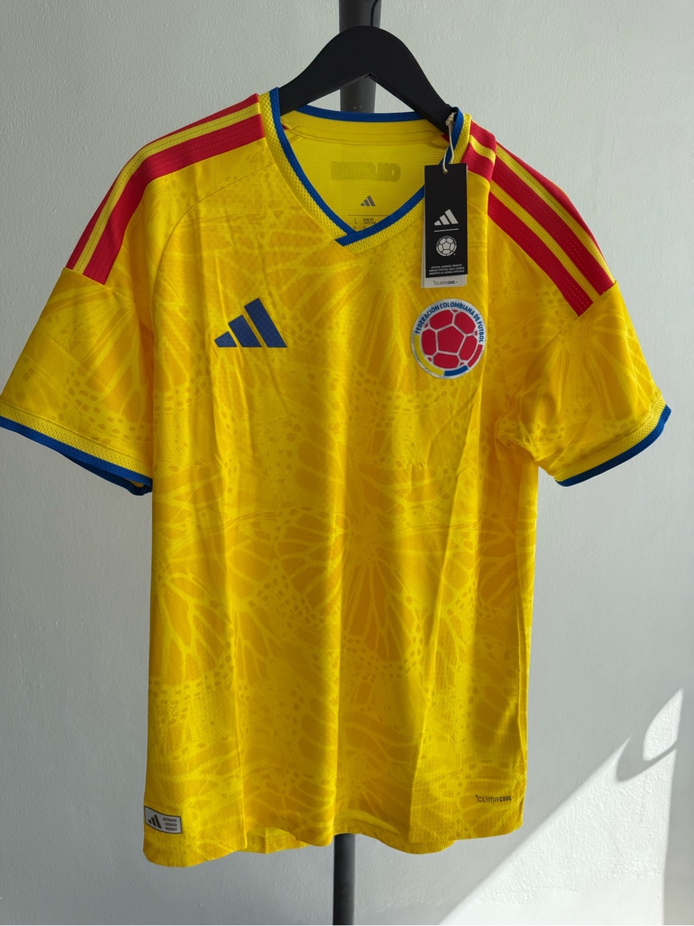 adidas Colombia Authentic Player Version 2026 Home Jersey L NWT